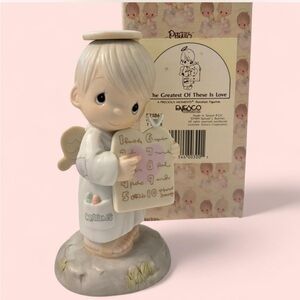 🪽👼Precious Moments porcelain figurine "The Greatest Of These Is Love"